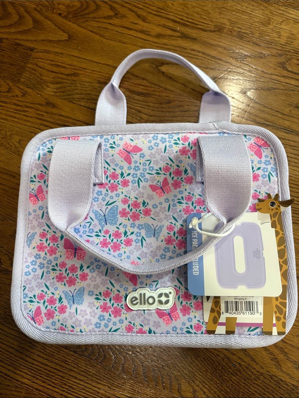 Ello Kids Lavender Butterfly & Floral Tote